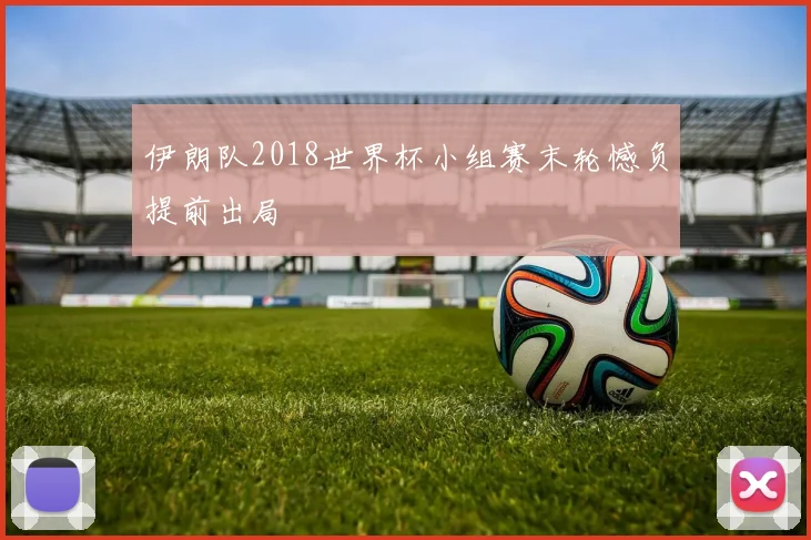 伊朗队2018世界杯小组赛末轮憾负提前出局
